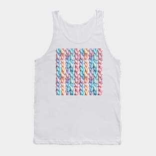 Pastel Knit Waves Tank Top